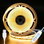 ruban led blanc 320 leds mètre adhésif flexible contrôleur boutons usb