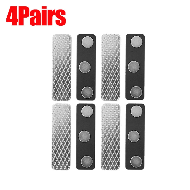 aimants magnétiques noir blanc grille géométrique moderne rideaux fixations accessoires pairesétales