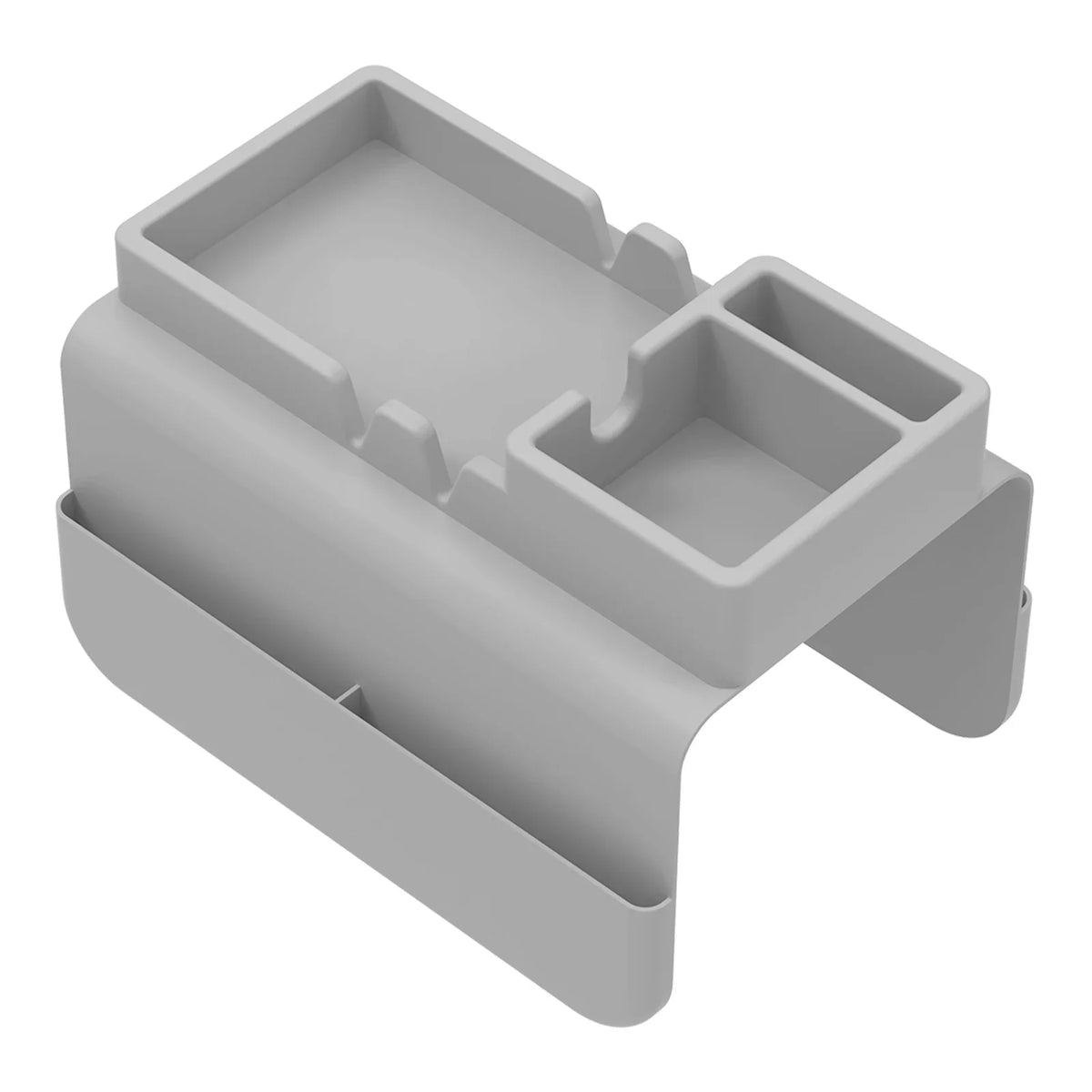 plateau accoudoir canapé silicone gris blanc rangement téléphone télécommande boissons collations modernes utilitaires