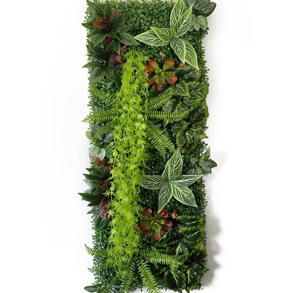panneau végétal artificiel décoratif fleurs feuilles mur jardin extérieur maison moderne