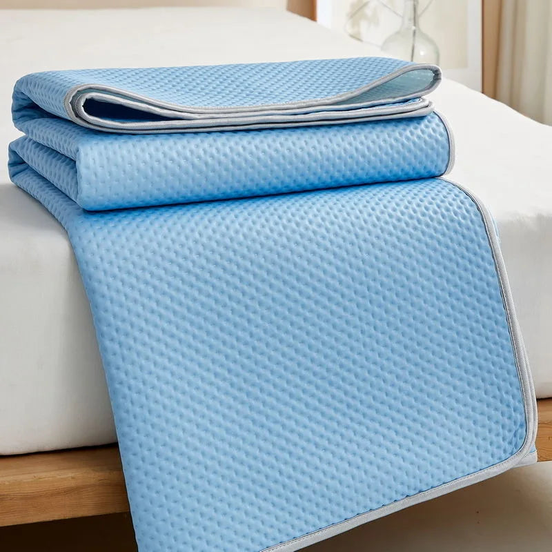 coussin lit bleu clair texture points moderne adhésif doux été maison