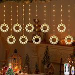 guirlande lumineuse moderne blanc multicolore forme géométrique décorative chambre noël