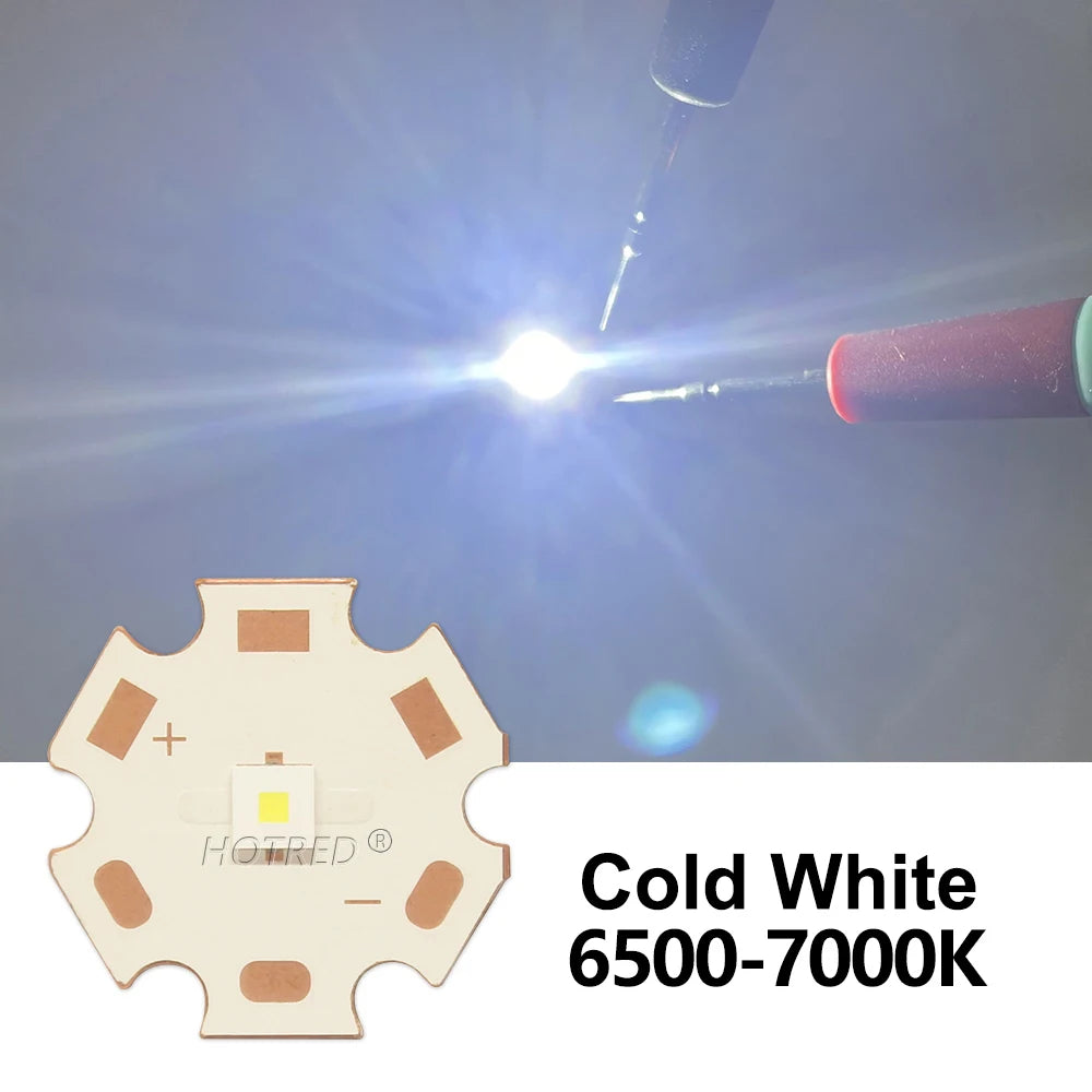 LED haute puissance 10W blanc froid 6500K 8mm 10mm 12mm 14mm 16mm 20mm moderne