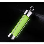 porte clés lumineux bouteille parfum vert fluo moderne anneau chaîne portable suspendre lumière opaque