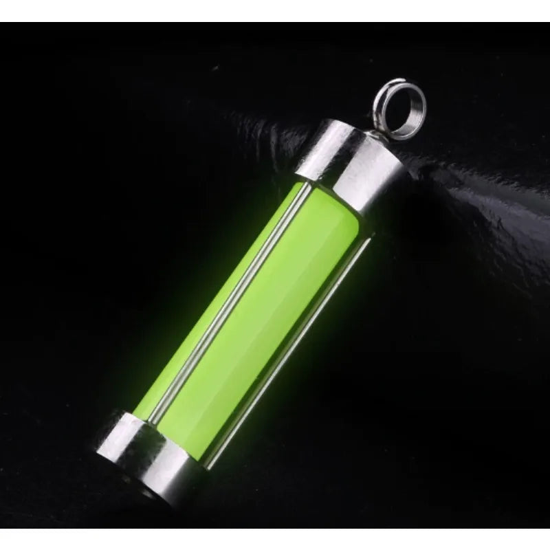 porte clés lumineux bouteille parfum vert fluo moderne anneau chaîne portable suspendre lumière opaque