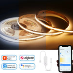 Ruban LED COB Zigbee flexible blanc chaud