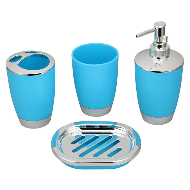 ensemble six accessoires salle bain noirs moderne rangement toilette tasse brosse poubelle
