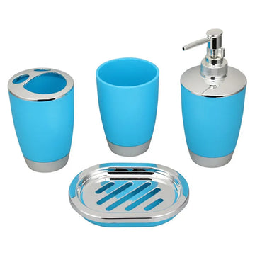 ensemble six accessoires salle bain noirs moderne rangement toilette tasse brosse poubelle