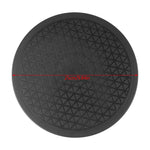 support rotatif noir poterie triangles relief moderne 25cm fixations invisibles