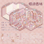 puzzle multicolore illustration magasin détaillée adhésif pièces puzzle boîte puzzle pince puzzle enfants jouet