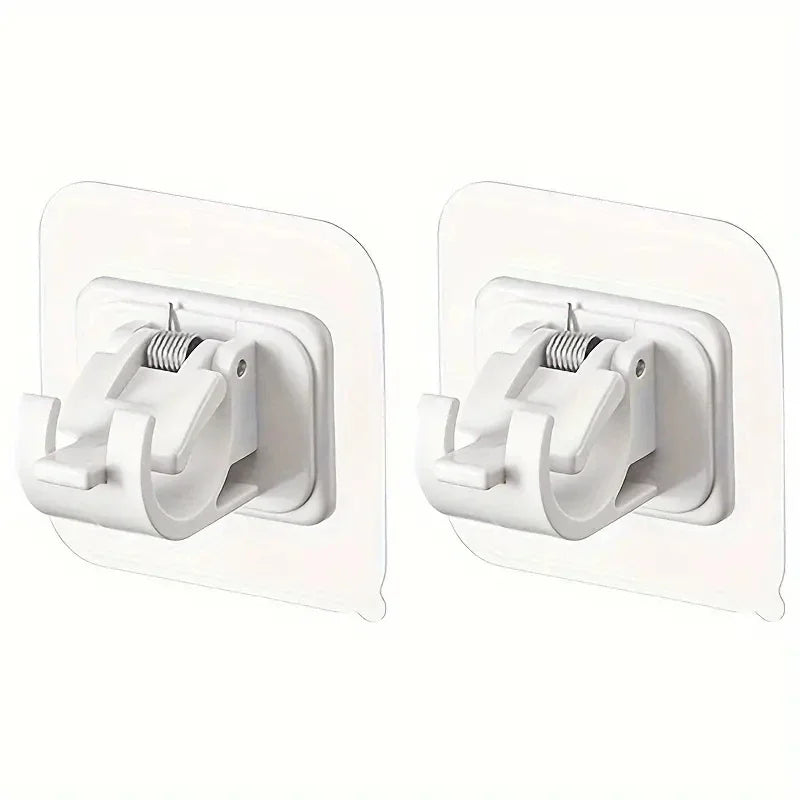 supports murals adhésifs tiges noires transparents modernes fonctionnels plats lisses