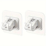 supports murals adhésifs tiges noires transparents modernes fonctionnels plats lisses