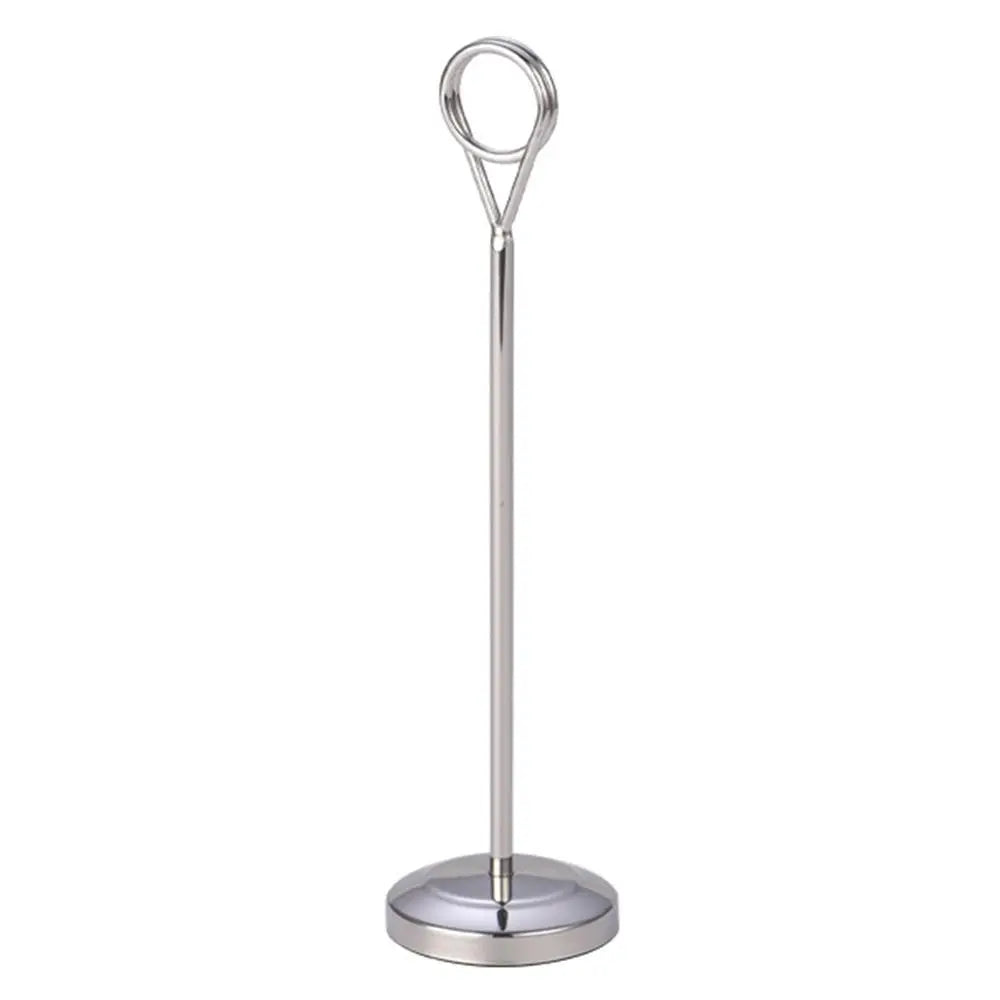 porte cartes support métal or noir argent moderne minimaliste anneau circulaire transparent table forêt