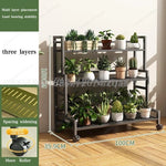étagère roulettes blanc moderne niveaux support plantes intérieur extérieur assemblage métal