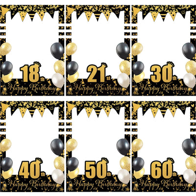 Cadre photo booth personnalisable pour anniversaire en carton décoratif