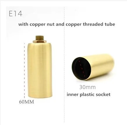 embouts lampe dorés lisses modernes céramique laiton 100% e12 e14 e26 e27