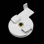 support fixation rideau blanc moderne fer métal pièces blancs accessoire volet