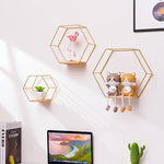 étagère murale hexagonale or moderne étagère murale noire métal étagère murale beige scandinave étagère
