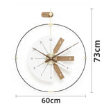 horloge murale moderne aiguille quartz visage unique minimaliste cadre blanc números blancos fixations salon