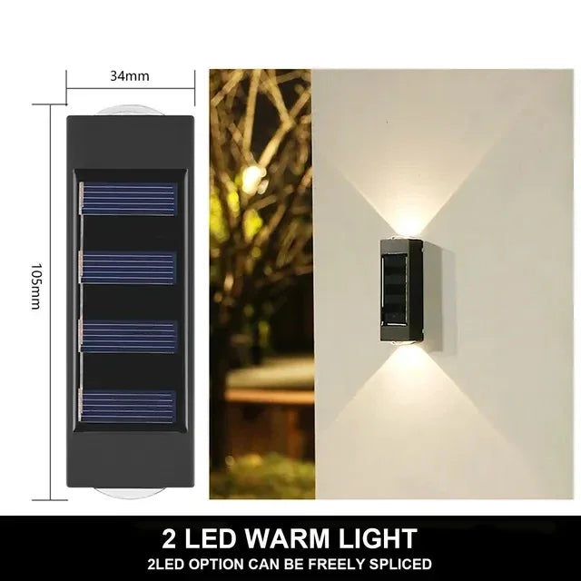 luminaire extérieur solaire led noir panneaux solaires modernes minimalistes jardin