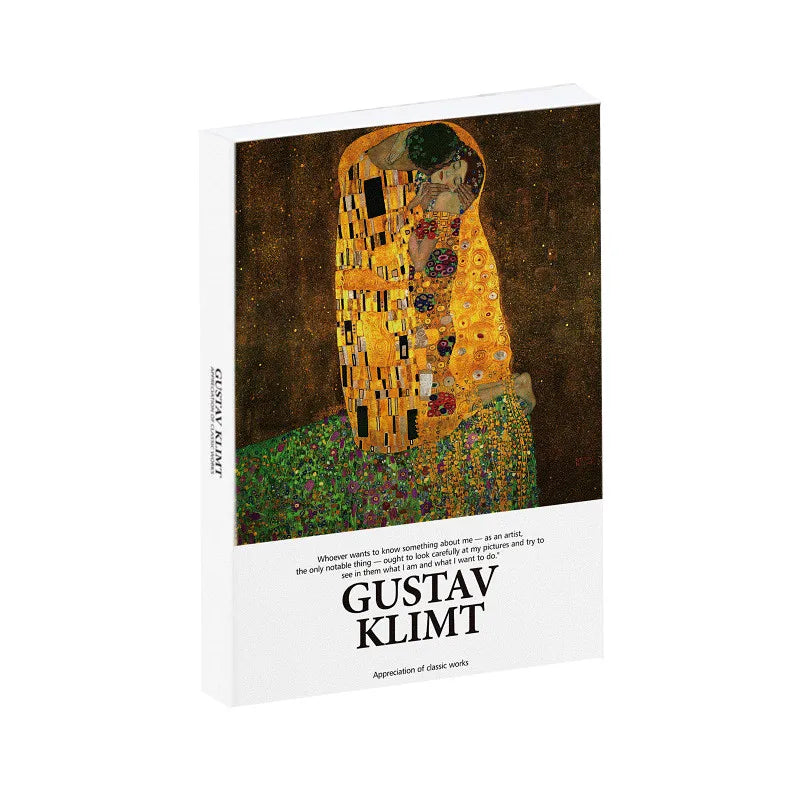 postales art nouveau klimt floraux abstrait jaune vert noir blanc