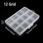 boîtes rangement transparentes modernes 28 cases poignées sécurisées diverse couleur