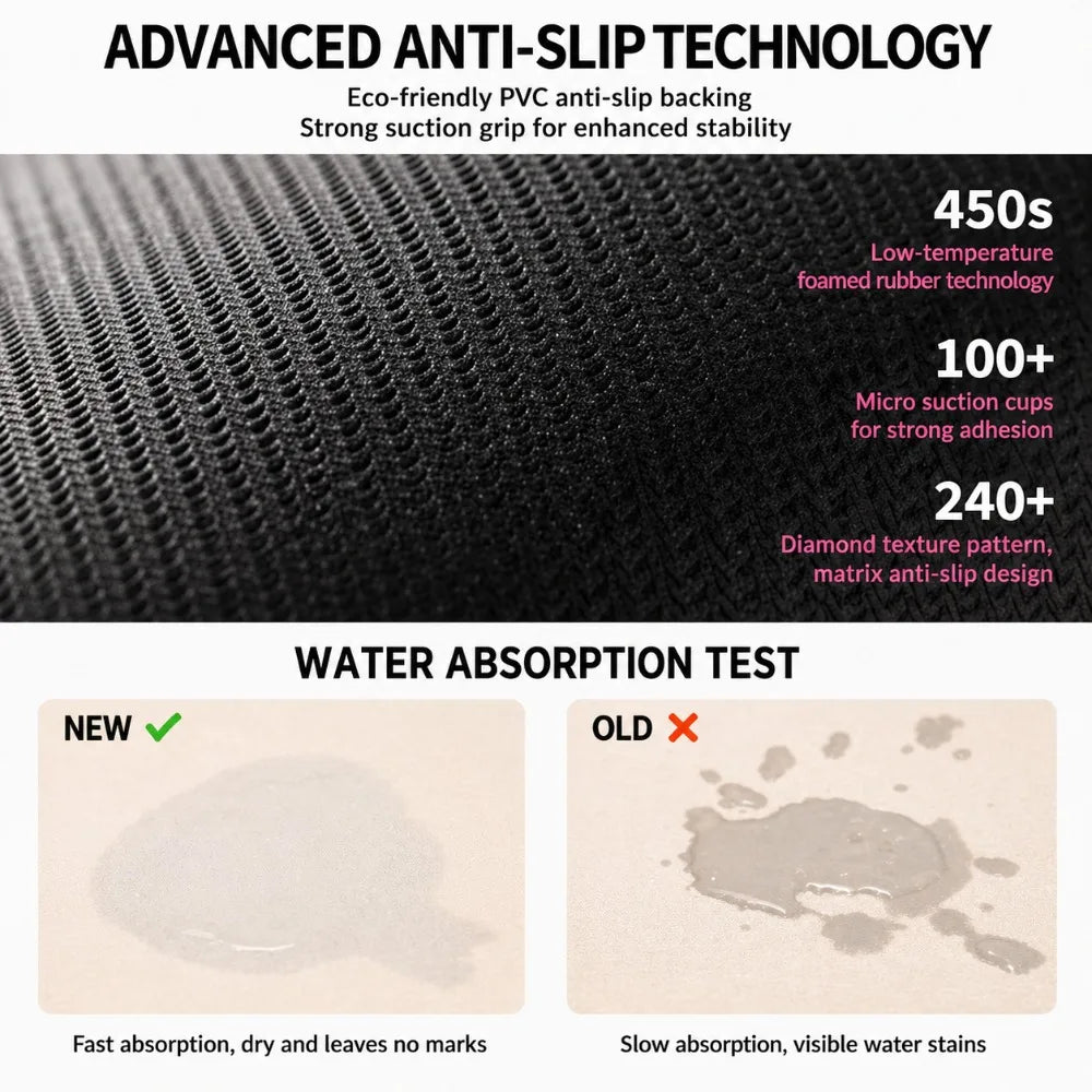 tapis salle bain antidérapant absorbant rapide dessin animé hello kitty motifs musicaux coeurs ours