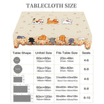 nappe table imperméable chats colorés motifs floraux moderne printemps été hiver automneextérieur usage domestique