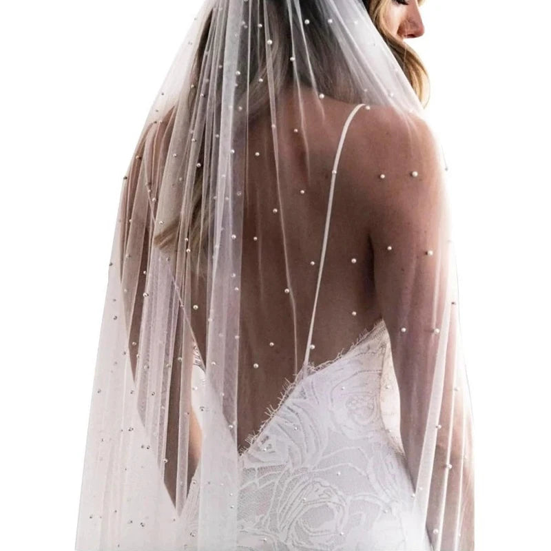voile mariée classique blanc opacité monocouche bord coupé accessoire mariage femme adulte