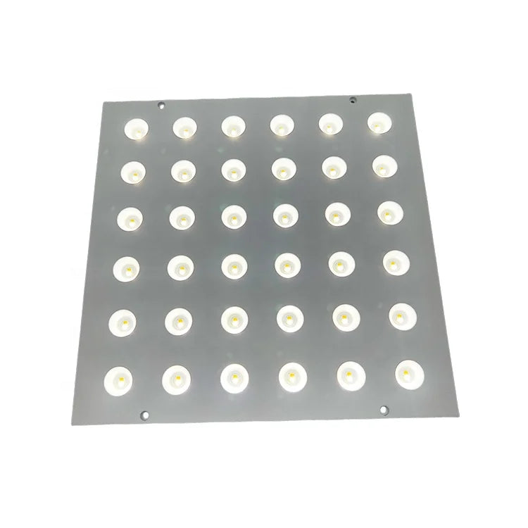 plafonnier led moderne blanc rangées diodes télécommande vis fixations surface
