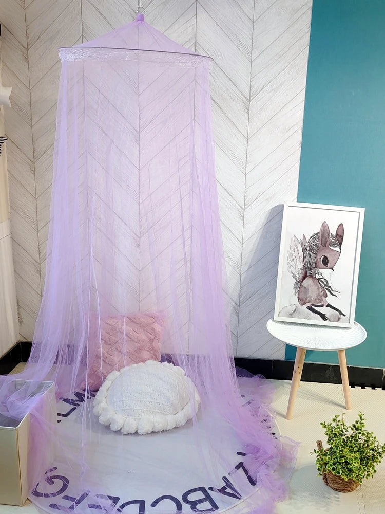 filet lit moustiquaire suspendu dôme moderne transparent coussin oreiller décoratif