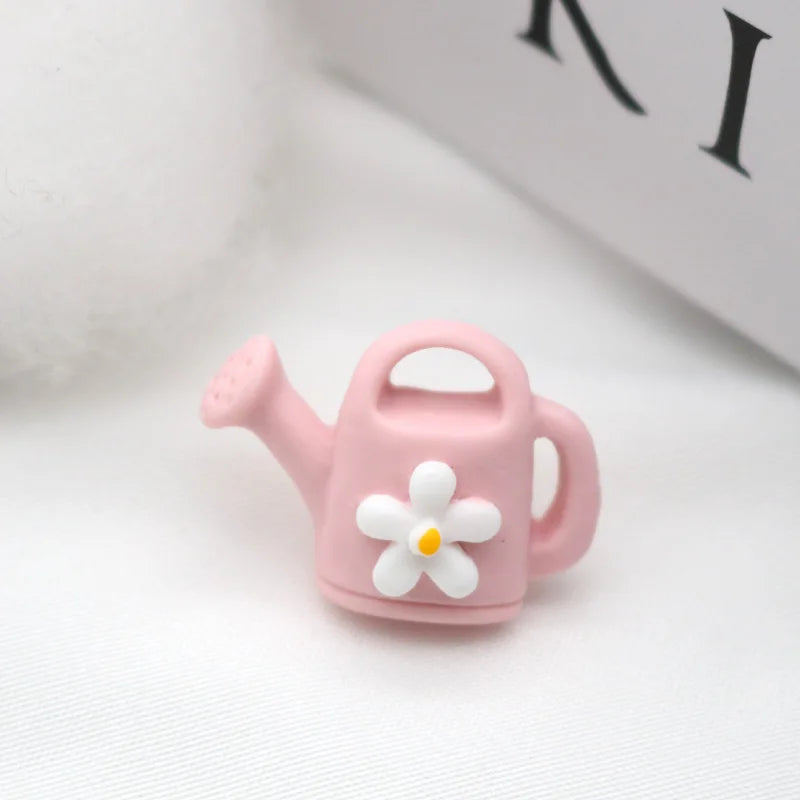 miniatures décoratives kawaii résine lapin coeurs champignons maison arrosoir carotte fleur enfants