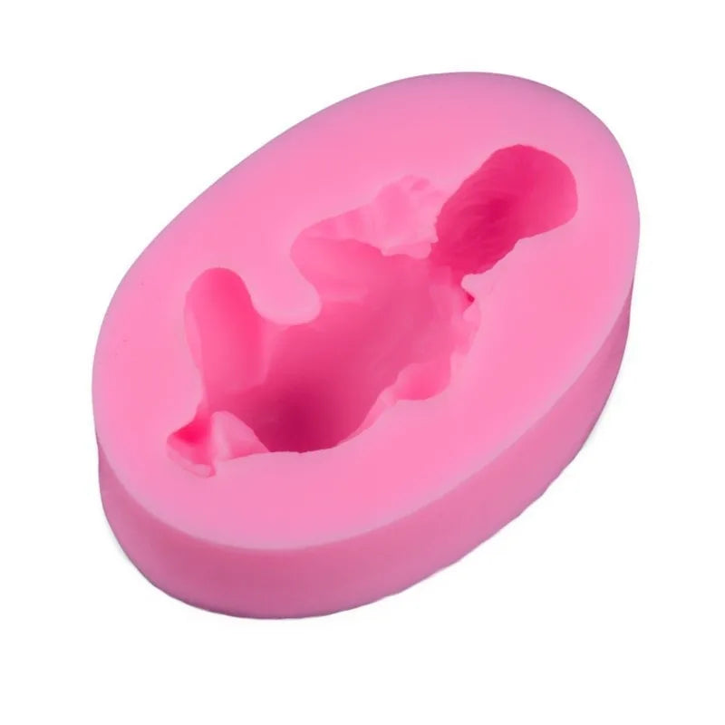 moule silicone bébé pâte chocolat gâteau décoration thème floral géométrique opaque rose vibrant