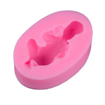 moule silicone bébé pâte chocolat gâteau décoration thème floral géométrique opaque rose vibrant