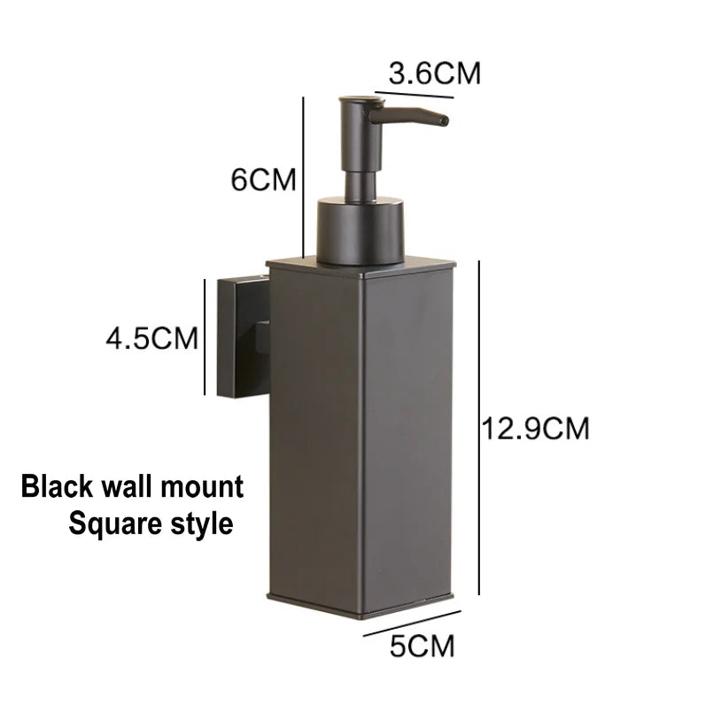 distributeur savon liquide or noir argent moderne minimaliste eyelets Pompe conteneur