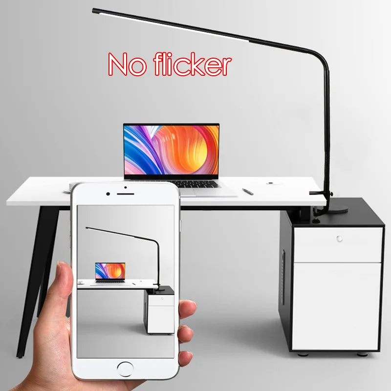 lampe led clip noir moderne sans ombre interrupteur tactile flux lumineux élevé ab