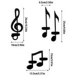 support bougies moderne noir notes musicales bougies non fournies chambre salon decoration murale française