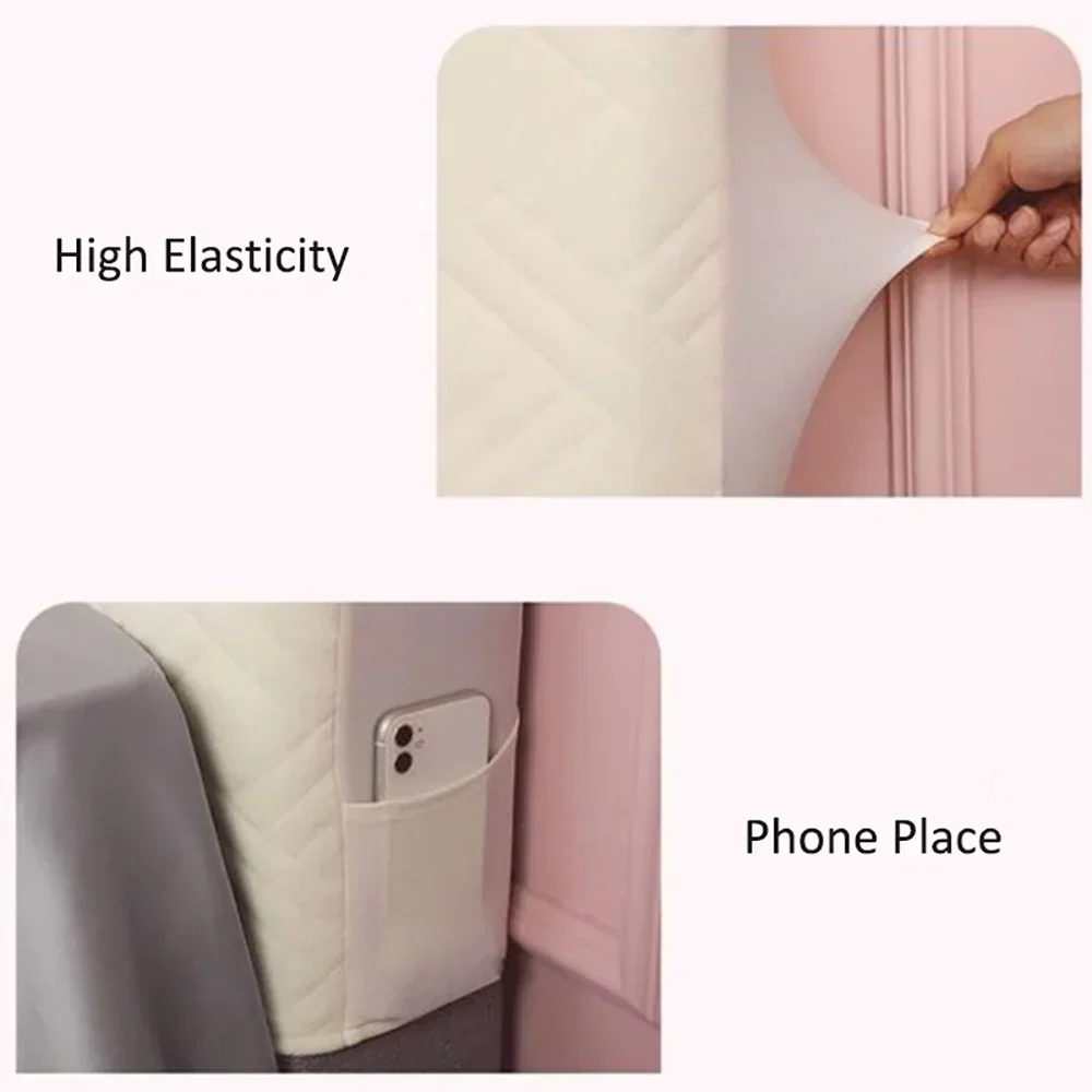 Tête de lit matelassée jaune unie pour chambre élégante