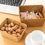paniers rangement osier naturel rustique multifonctionnels stockage organisation fruits cosmétiques