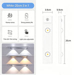 éclairage led sous cabinet blanc triangle moderne clips rechargeable usb
