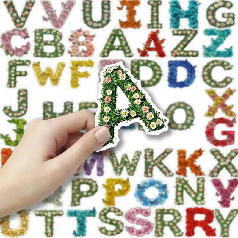autocollants lettres vintage multicolores relief opaques adhésif scrapbooking journal décoration carnet artisanat DIY alphabétique