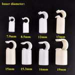crochet blanc moderne fixations dimensions 7.9 8.5 12 13 15 15.3 16 19 mm