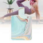 matelas yoga bleu rose floral non glissant pliable exercices fitness minimaliste