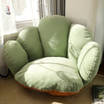 fauteuil confortable moderne marron rose gris vert motifs floraux tissu doux antidérapant adultes chambre