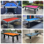 table billard transformable table manger ping pong 7ft 8ft 9ft ardoise bois cuir modernes
