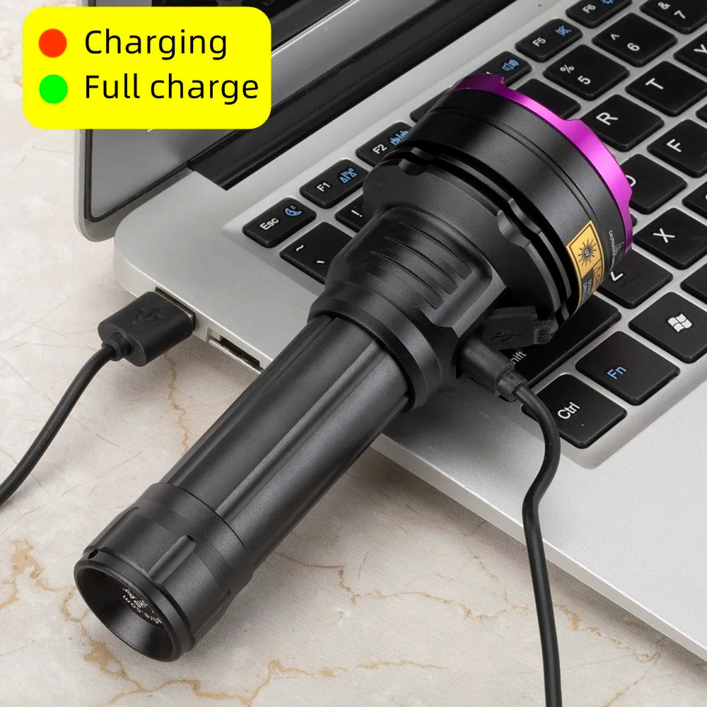lampe torchon uv rechargeable 30w led 365nm 395nm filtres noirs transparents