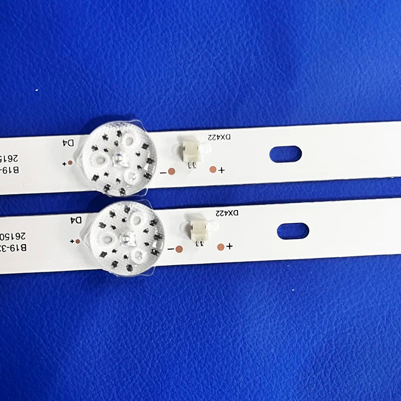 barre lumineuse led blanc moderne rondelles points noirs 6v 574mm 6led