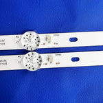 barre lumineuse led blanc moderne rondelles points noirs 6v 574mm 6led