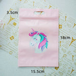 sac plastique chat licorne happy surprise baby nice day poignée détachable occasion anniversaire mariage