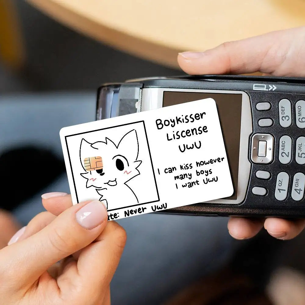 autocollants carte credit dessin animé chats moderne graphique